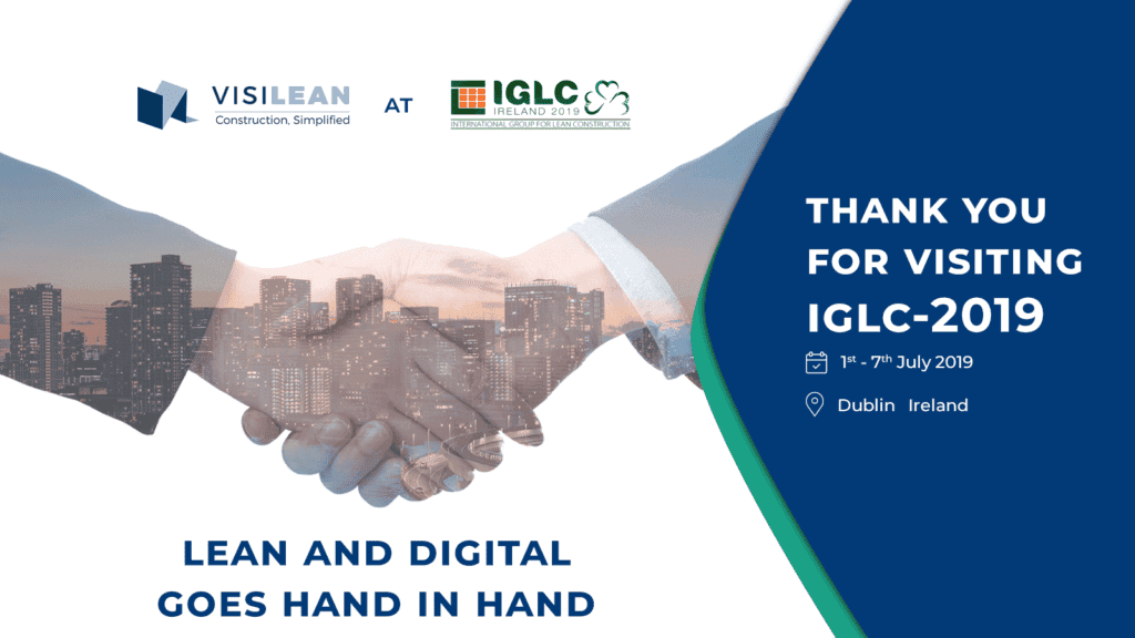Visilean in IGLC 2019 at Dublin