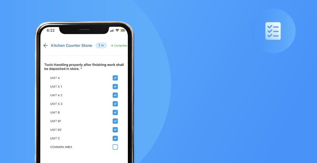 Checklists screenshot
